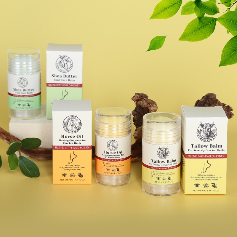 Beeswax Dead Skin Foot Callus Remover Foot Cream Care Stick Cracked Heel Repair Whipped Beef Tallow for Dry Feet - 2